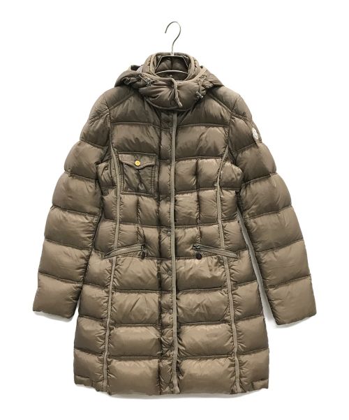 MONCLER（モンクレール）MONCLER (モンクレール) ロングダウンコート ブラウンの古着・服飾アイテム