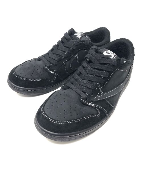 NIKE（ナイキ）NIKE (ナイキ) Travis Scott (トラヴィス スコット) スニーカー AIR JORDAN 1 LOW RETRO OG SP(エア ジョーダン 1 ロー OG スペシャル) ブラック サイズ:27.5cmの古着・服飾アイテム