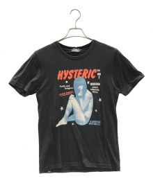 Hysteric Glamour（ヒステリックグラマー）の古着「半袖Tシャツ ガールプリント」｜ブラック