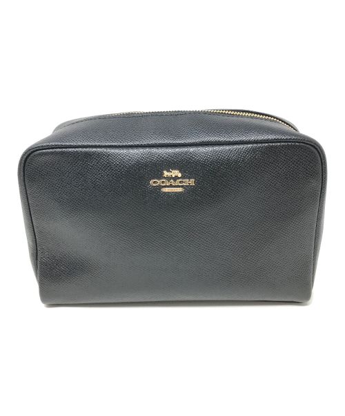 COACH（コーチ）COACH (コーチ) トラベルポーチ BOXY COSMETIC CASE (ボクシィコスメティックケース) ブラック サイズ:実寸サイズにてご確認ください。の古着・服飾アイテム