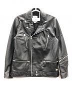 CRIMIEクライミー）の古着「レザージャケット WRIDERS LAMB LEATHER JACKET(ライダースラムレザージャケット)」｜ブラック