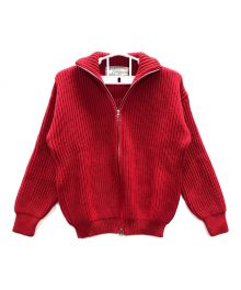 oldderby Knitwear（オールドダービーニットウェア）の古着「ニットジャケット」｜レッド