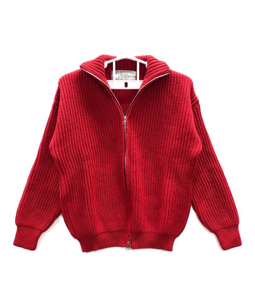 oldderby Knitwear（オールドダービーニットウェア）oldderby Knitwear (オールドダービーニットウェア) ニットジャケット レッド サイズ:実寸サイズにてご確認ください。の古着・服飾アイテム