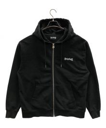 SUPPLIER（サプライヤー）の古着「ジップパーカー Boxy Fit Cross Logo Zip Hoodie（ボクシー フィット クロス ロゴ ジップ フーディ）」｜ブラック