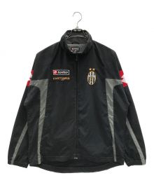 LOTTO×JUVENTUS（ロット×ユヴェントス）の古着「ヴィンテージ サッカーナイロンジャケット Trainingsjacke（トレーニングジャケット）」｜ブラック