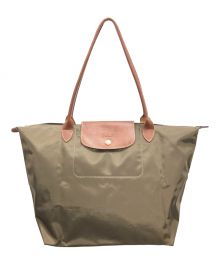 LONGCHAMP（ロンシャン）の古着「トートバッグ プリアージュ」｜オリーブ