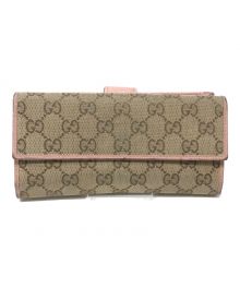 GUCCI（グッチ）の古着「長財布」｜ベージュ×ピンク