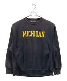 Champion（チャンピオン）の古着「スウェット 00s リバースウィーブスウェット MICHIGAN（ミシガン）」｜ネイビー