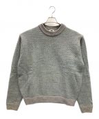 坩堝 RUTSUBOルツボ）の古着「ニット クルーネックニット CLASSIC GONZ SWEATER（クラシック ゴンズ セーター）」｜グレー