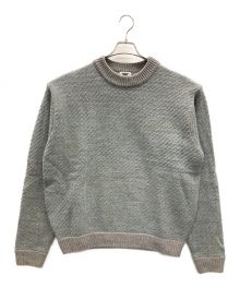 坩堝 RUTSUBO（ルツボ）の古着「ニット クルーネックニット CLASSIC GONZ SWEATER（クラシック ゴンズ セーター）」｜グレー