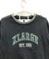 X-LARGE (エクストララージ) スウェット RIB LINE CREWNECK SWEAT(リブラインクルーネックスウェット) ブラック サイズ:L：6000円