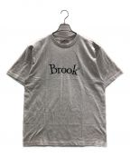 BROOKブルック）の古着「Tシャツ/半袖カットソー シンプルロゴTシャツ」｜グレー