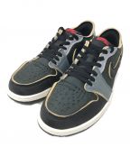 NIKEナイキ）の古着「スニーカー AIR JORDAN 1 LOW OG EX(エア ジョーダン 1 ロー OG EX)」｜ブラック×グレー