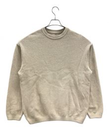 crepuscule（クレプスキュール）の古着「スウェット Moss Stitch Sweat（モス ステッチ スウェット）」｜ベージュ