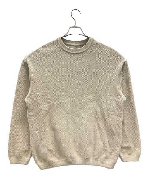 crepuscule（クレプスキュール）crepuscule (クレプスキュール) スウェット Moss Stitch Sweat（モス ステッチ スウェット） ベージュ サイズ:2の古着・服飾アイテム