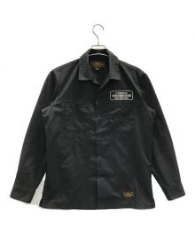 NEIGHBORHOOD（ネイバーフッド）の古着「シャツ　CLASSIC WORK/EC-SHIRT.LS（クラシックワーク/EC-シャツ.LS）」｜ブラック