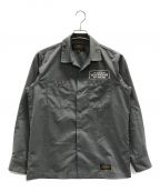 NEIGHBORHOODネイバーフッド）の古着「シャツ　CLASSIC WORK/EC-SHIRT.LS（クラシックワーク/EC-シャツ.LS）」｜グレー