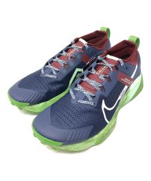 NIKE（ナイキ）の古着「スニーカー ZEGAMA TRAIL (ゼガマトレイル)」｜ネイビー×グリーン