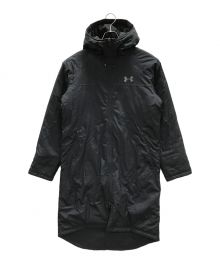 UNDER ARMOUR（アンダー アーマー）の古着「ベンチコート UA INSULATED LONG COAT（ユーエー インサレーテッド ロング コート）」｜ブラック