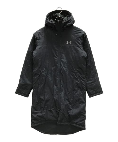 UNDER ARMOUR（アンダー アーマー）UNDER ARMOUR (アンダー アーマー) ベンチコート UA INSULATED LONG COAT（ユーエー インサレーテッド ロング コート） ブラック サイズ:LG/G/Gの古着・服飾アイテム