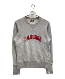 TMT（ティーエムティー）の古着「スウェット　VINTAGE FRENCH TERRY PULLOVER（ヴィンテージフレンチテリースプルオーバー）」｜グレー×レッド