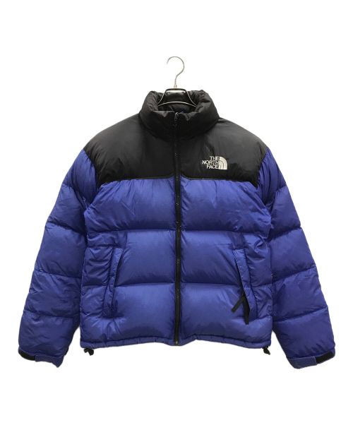 THE NORTH FACE（ザ ノース フェイス）THE NORTH FACE (ザ ノース フェイス) ヌプシジャケット ブラック×ブルー サイズ:実寸サイズにてご確認ください。の古着・服飾アイテム