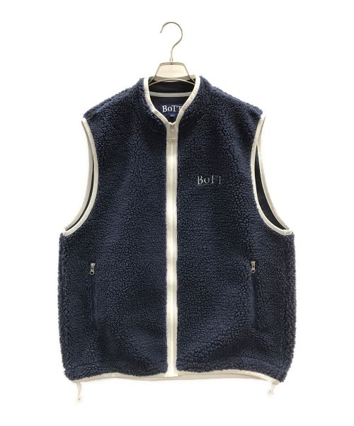 BoTT（ボット）BoTT (ボット) Full Zip Fleece Vest（フル ジップ フリース ベスト） ブルー サイズ:Lの古着・服飾アイテム