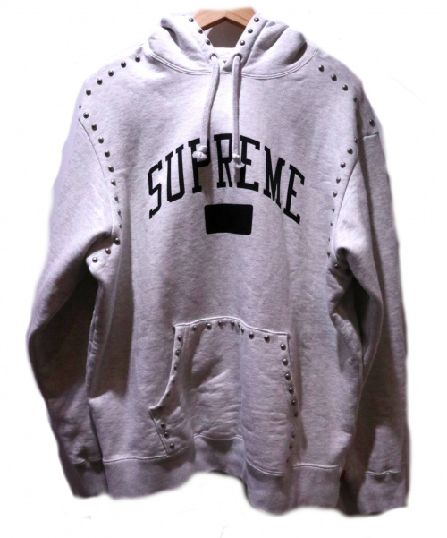 studded hooded sweatshirt