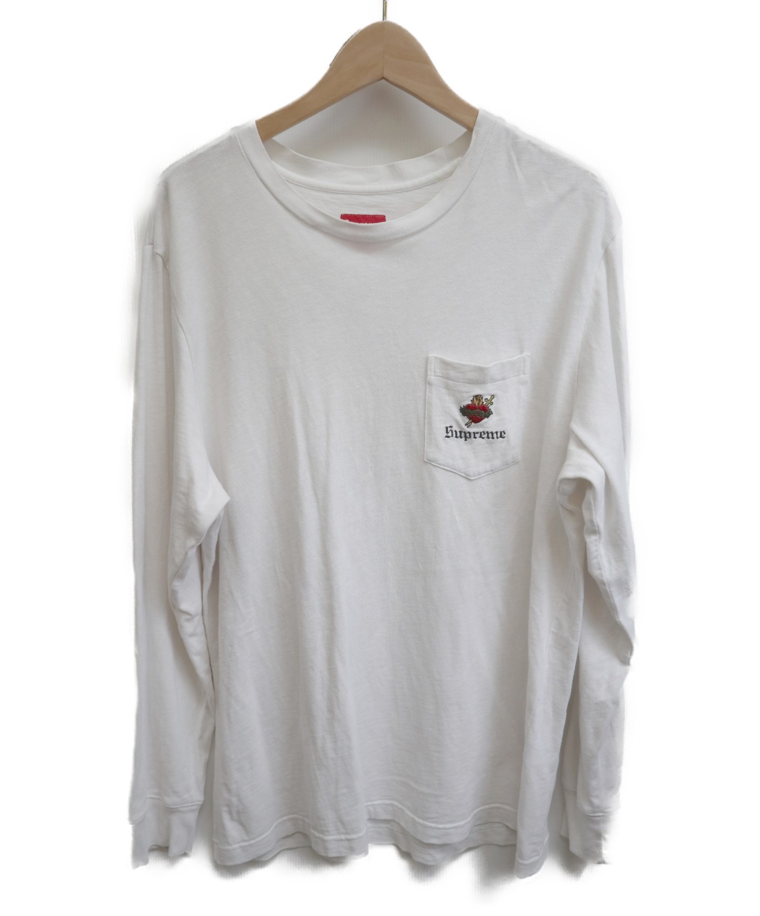 supreme long sleeve pocket tee