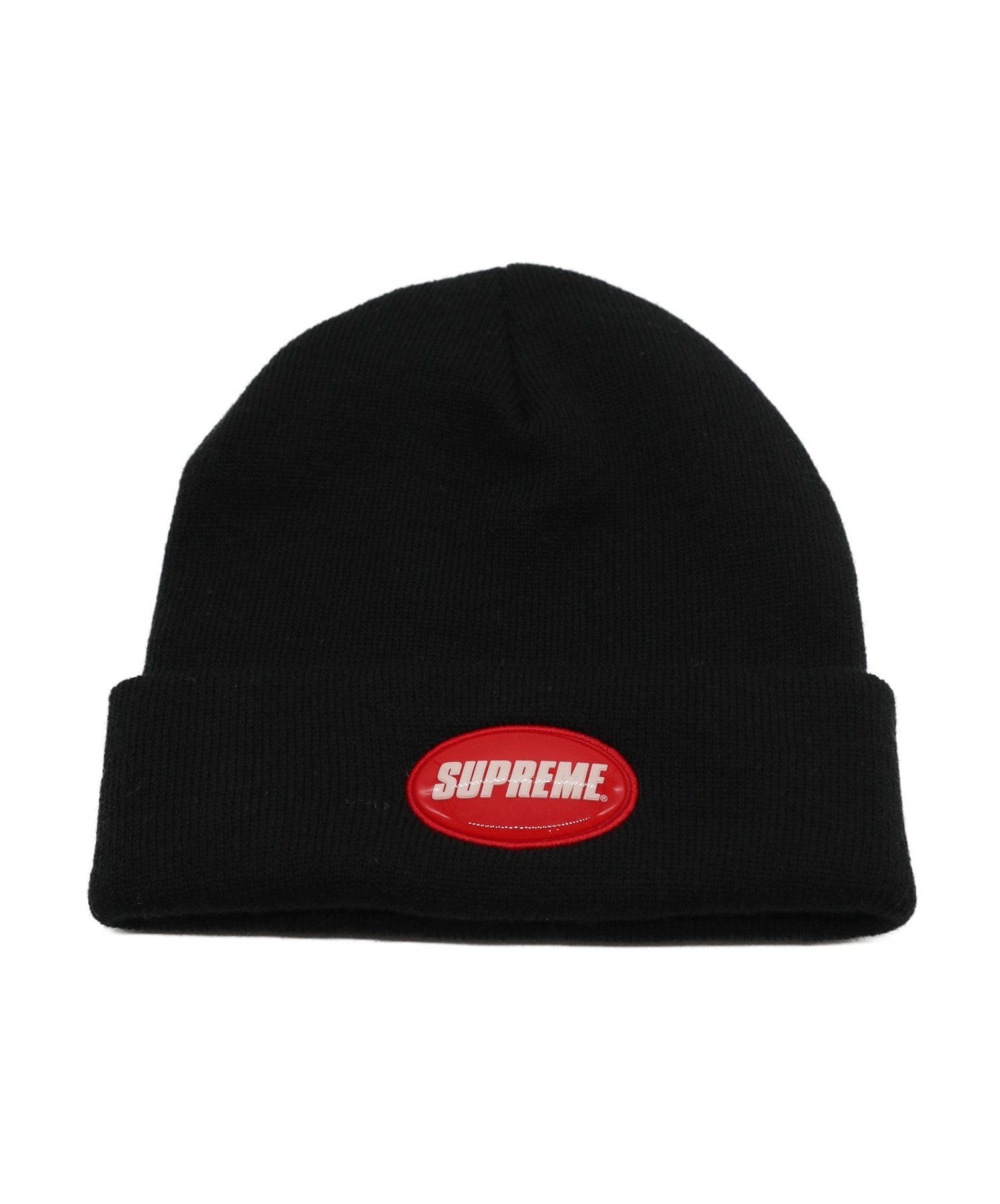 Supreme 18ss Rubber ニット帽 Patch Beanie