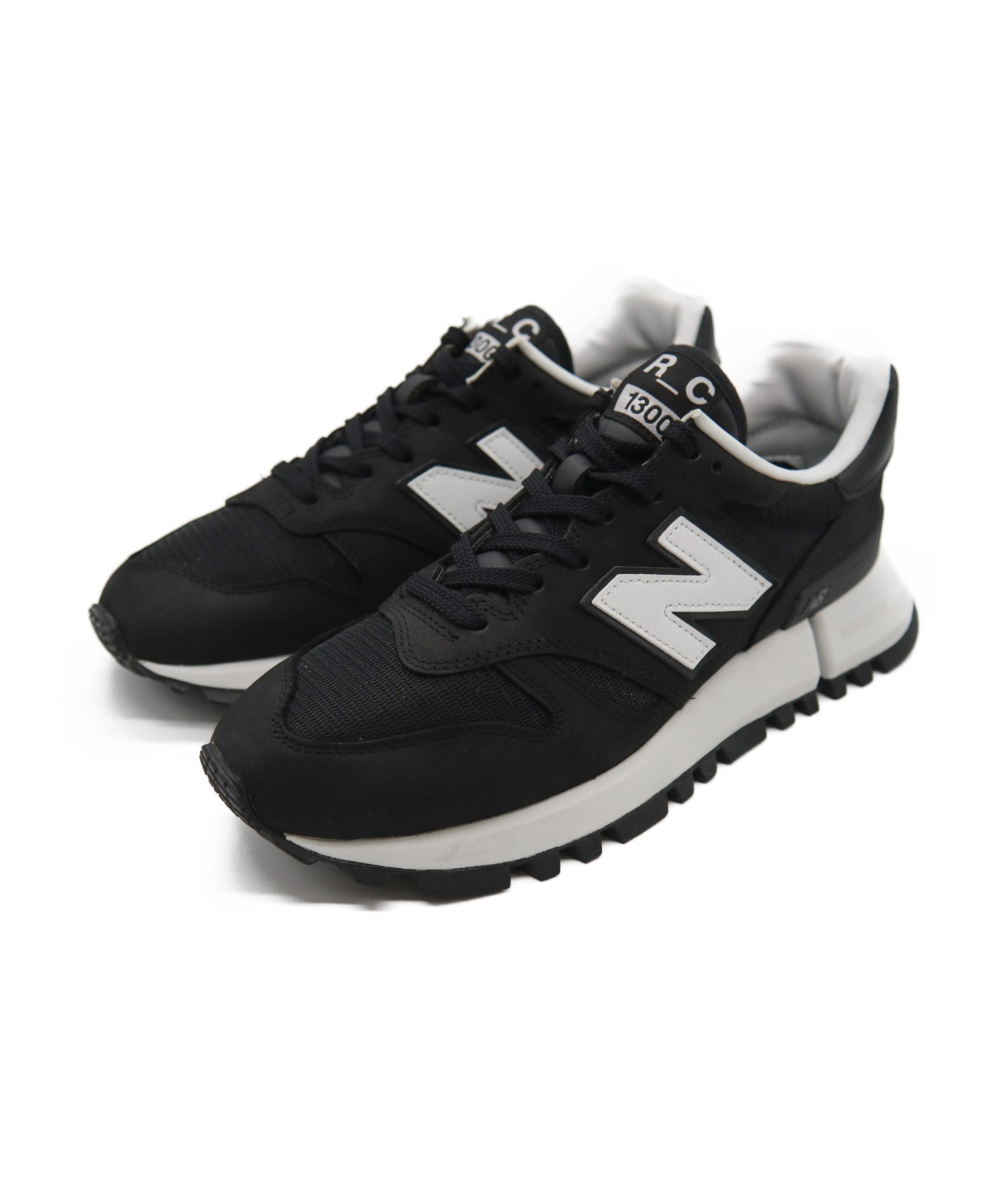 NEW BALANCE×COMME des GARCONS (ニューバランス コムデギャルソン) ローカットスニーカー ブラック×ホワイト  サイズ:27cm MS1300WJ