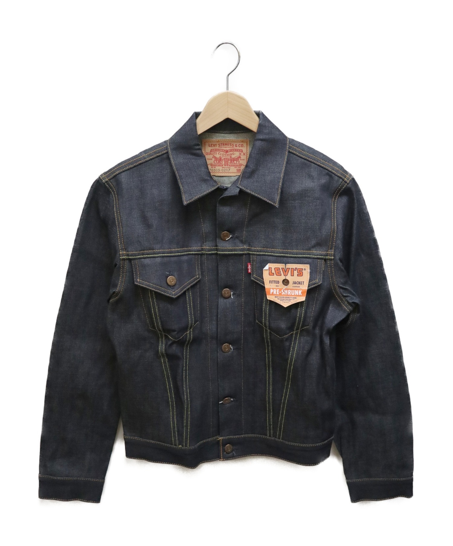 中古 古着通販 Levis Vintage Clothing リーバイス ヴィンテージクロージング 1967type3rdデニムジャケット インディゴ サイズ 40 90sデットストック バレンシア製 ビッグe 0217 フラッシャー付 ブランド 古着通販 トレファク公式 Trefac Fashion