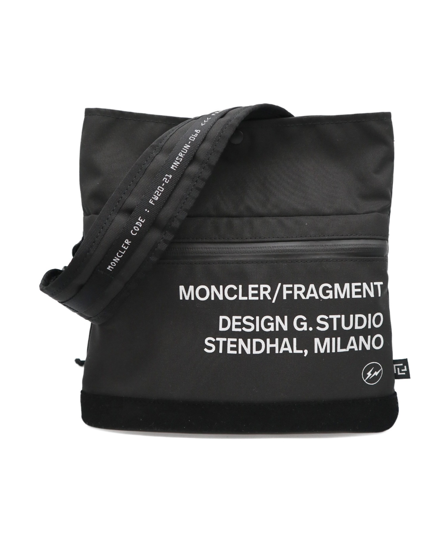 中古 古着通販 Moncler Genius Fragment Design モンクレール ジーニアス フラグメントデザイン サッチェル ブラック ブランド 古着通販 トレファク公式 Trefac Fashion