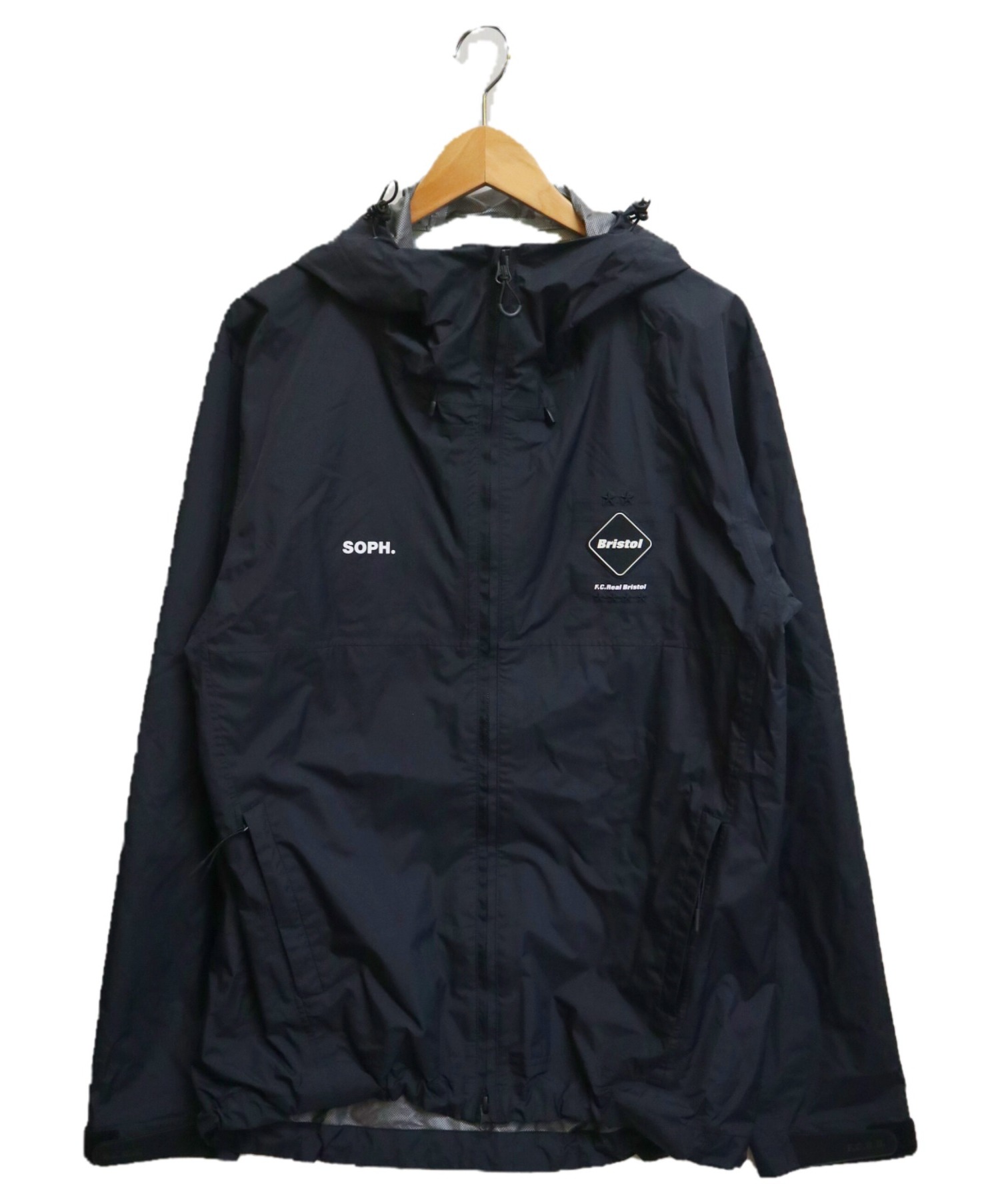 中古・古着通販】F.C.R.B. (エフシーアールビー) レインジャケット ブラック サイズ:M FCRB-192013 RAIN  JACKET｜ブランド・古着通販 トレファク公式【TREFAC FASHION】