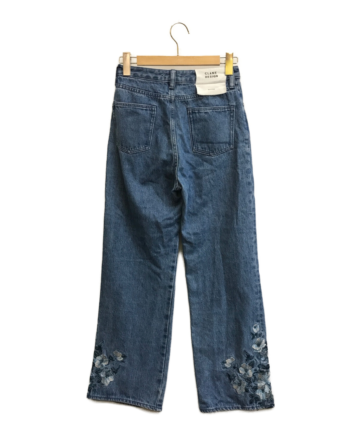 クリアランス卸値 CLANE SECOND DENIM PANTS ライトブラック サイズ１