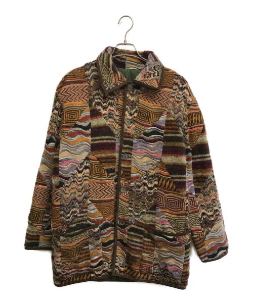 missoni（ミッソーニ）MISSONI (ミッソーニ) リバーシブルジャケット ブラウン サイズ:48の古着・服飾アイテム