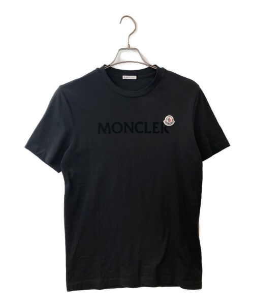 MONCLER（モンクレール）MONCLER (モンクレール) ロゴワッペンTシャツ ブラック サイズ:Ｍの古着・服飾アイテム