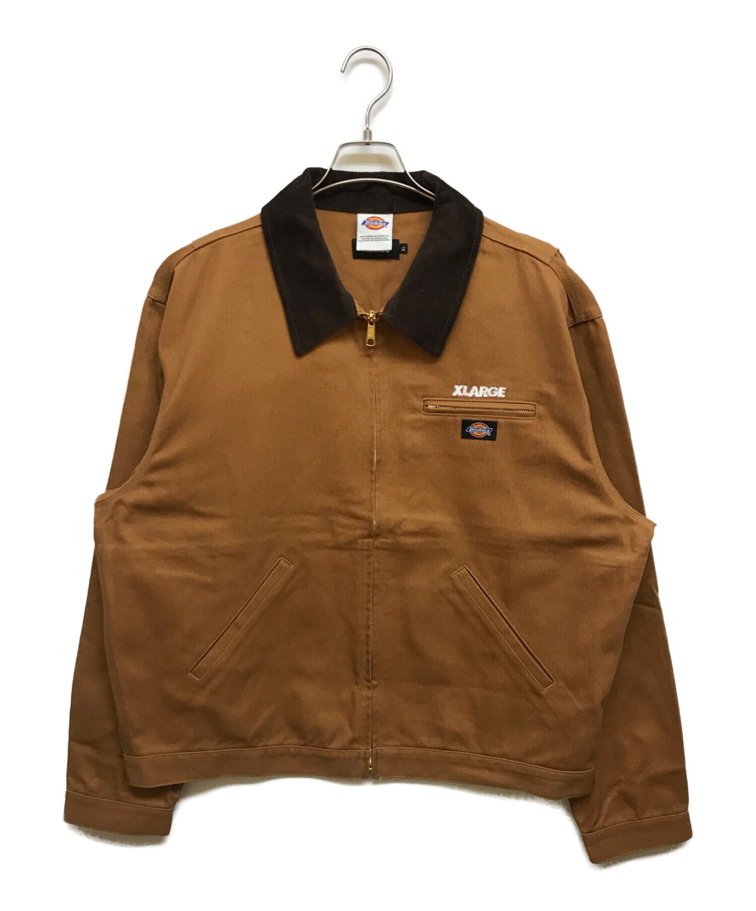 X-LARGE × Dickies (エクストララージ × ディッキーズ) ワークジャケット ブラウン サイズ:XL