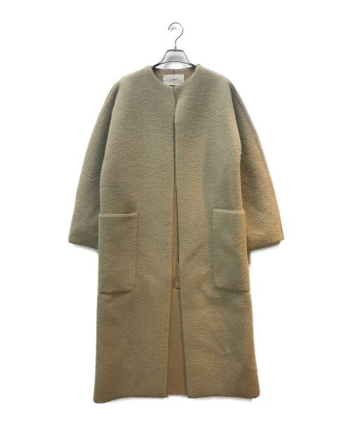 TODAYFUL（トゥデイフル）TODAYFUL (トゥデイフル)  Collarless Boa Coat ベージュ サイズ:36の古着・服飾アイテム