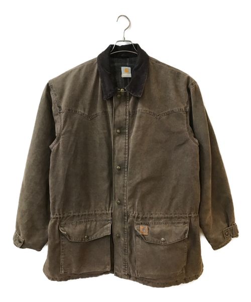 CarHartt（カーハート）CarHartt (カーハート) ダックブランケットジャケット ブラウン サイズ:-の古着・服飾アイテム