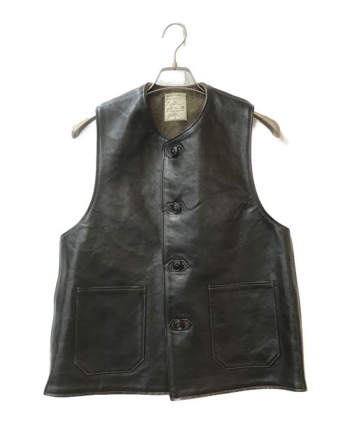 THE REAL McCOY'S（ザ・リアルマッコイズ）THE REAL McCOY'S (ザ・リアルマッコイズ) JERKIN VEST ブラウン サイズ:2の古着・服飾アイテム