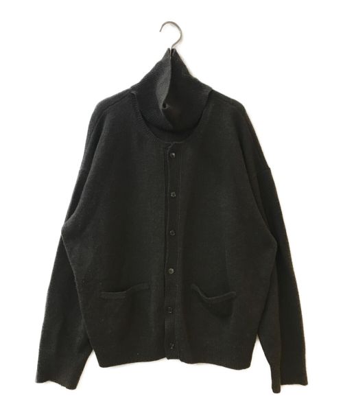 stein（シュタイン）stein (シュタイン) CASHMERE 'WITH A NECK' CARDIGAN ブラウン サイズ:Sの古着・服飾アイテム