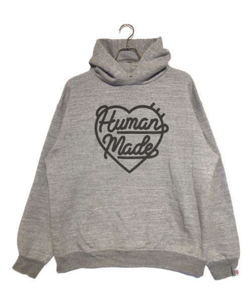 HUMAN MADE（ヒューマンメイド）HUMAN MADE (ヒューマンメイド) ハートスウェットフーディ グレー サイズ:XXLの古着・服飾アイテム