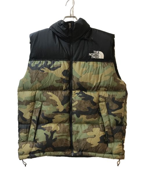 THE NORTH FACE（ザ ノース フェイス）THE NORTH FACE (ザ ノース フェイス)  Novelty Nuptse Vest グリーブラック サイズ:XLの古着・服飾アイテム