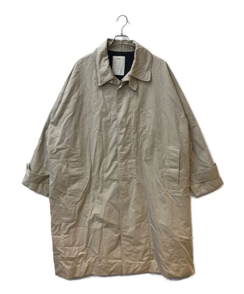 Text（テクスト）TEXT (テクスト) TrenchCoat SingleBreasted DoubleCollar ベージュ サイズ:2の古着・服飾アイテム