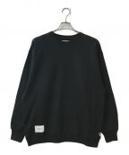 WTAPSダブルタップス）の古着「All 01 Cotton Sign Crewneck」｜ブラック