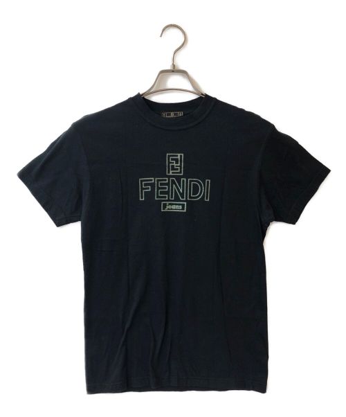 FENDI（フェンディ）FENDI (フェンディ) ラメロゴカットソー ブラック サイズ:38の古着・服飾アイテム