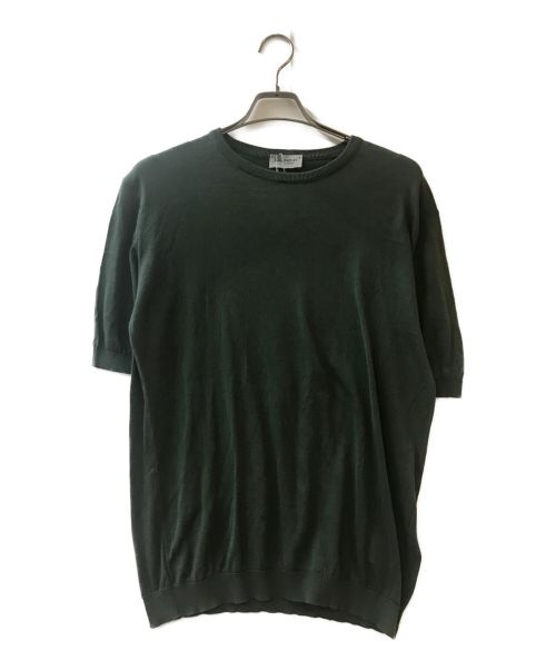 JOHN SMEDLEY（ジョンスメドレー）JOHN SMEDLEY (ジョンスメドレー) TINDALL MENS CREW NECK T-SHIRT グリーン サイズ:Lの古着・服飾アイテム