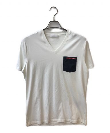 [中古]PRADA(プラダ)のメンズ トップス VネックポケットTシャツ