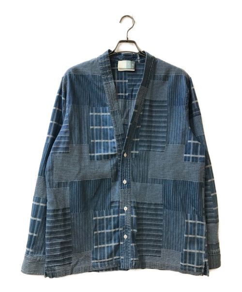 KITH（キス）KITH (キス) Japanese Indigo Sullivan Shirt Gi ブルー サイズ:Mの古着・服飾アイテム